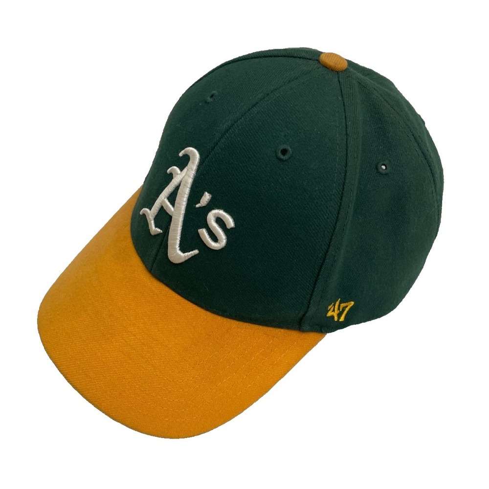 Oakland Athletics '47 Baseball Hat‎ Cap Adjustable Green Yellow MLB